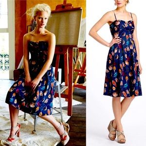 Anthropologie Maeve Native Birds Dress